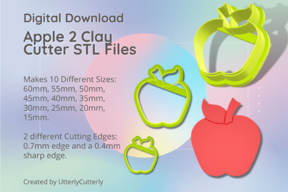 Apple 2 Clay Cutter - Food Fruit Summer: A Versatile Tool for Creative Projects