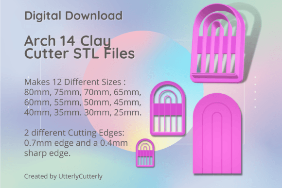 Arch Shape 14 Clay Cutter - STL Digital: A Versatile Tool for Creative Projects