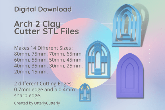 Arch Shape 2 Clay Cutter - Versatile STL Design