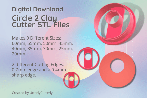 Circle 2 Clay Cutter - Donut Geometric S: A Versatile Tool for Creative Projects