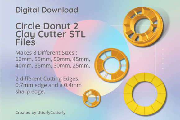 Circle Donut 2 Clay Cutter - Sun Hoop ST: A Versatile Tool for Creative Projects