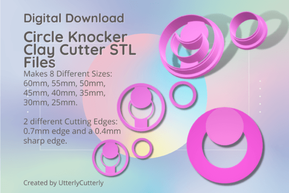Circle Knocker Clay Cutter - Geometric S: A Versatile Tool for Creative Projects