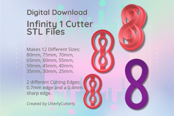 Clay Cutter STL File Infinity 1 - Love E: A Versatile Tool for Creative Projects
