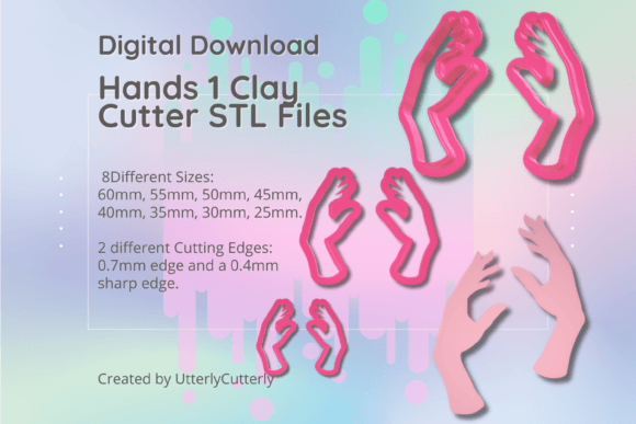 Discover Hands 1 Clay Cutter - Mystic STL