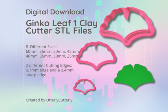 Discover the Versatility of Ginko Leaf 1 Clay Cutter - STL Digital F