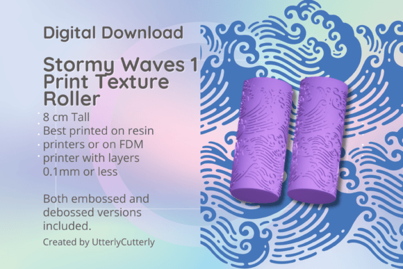Discover the Versatility of Stormy Waves 1 Texture Roller, Ocean Dig
