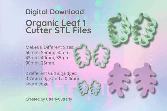 Discover the Versatility of the Clay Cutter STL File Organic Leaf 1- Ear