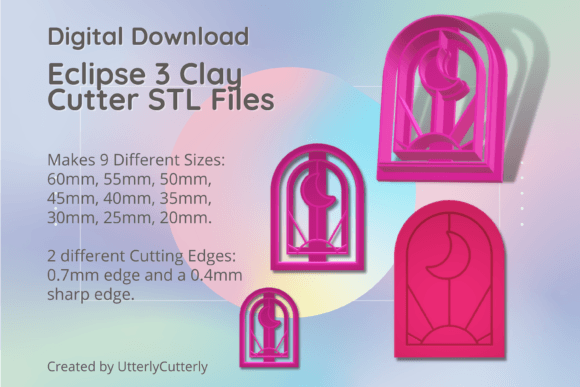 Eclipse 3 Clay Cutter - Moon Sun Celesti: A Versatile Tool for Creative Projects