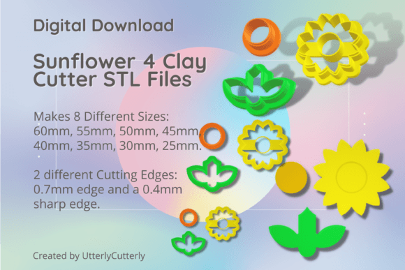 Explore Creativity with Sunflower 4 Clay Cutters