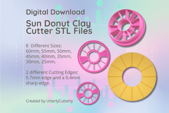 Explore Versatile Creativity with the Sun Circle Debossed Donut Clay Cutter