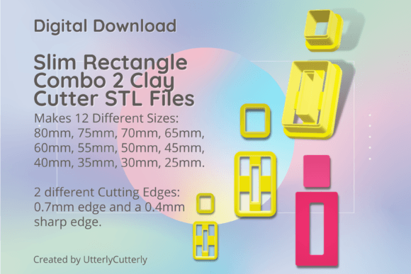 Exploring the Versatility of Slim Rectangle Combo 2 Clay Cutter - Geo