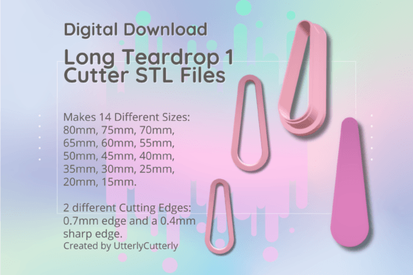 Exploring the Versatility of the Long Teardrop Clay Cutter STL File