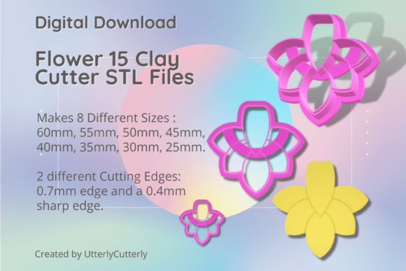 Flower 15 Clay Cutter - Versatile Design Tool