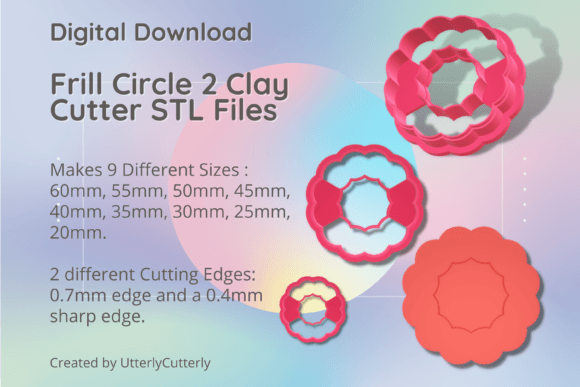 Frill Circle 2 Clay Cutter - Wreath STL: Your Ultimate Tool for Creative Projects
