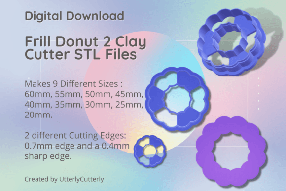 Frill Donut 2 Clay Cutter - Wreath STL D: A Versatile Tool for Creative Projects