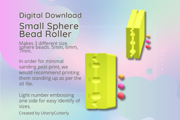 Mastering 3D Printing with the Small Sphere Circle Polymer Clay Bead Roller