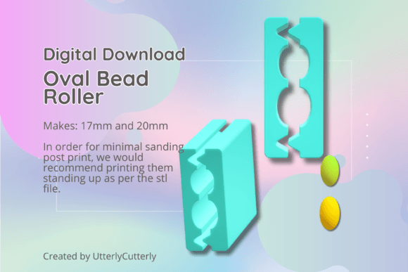Mastering the Art of Bead Making with Large Oval Circle Polymer Clay Bead Roll