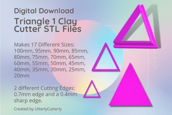 Triangle Clay Cutter - Basic Shape Geome: A Versatile Tool for Creative Projects
