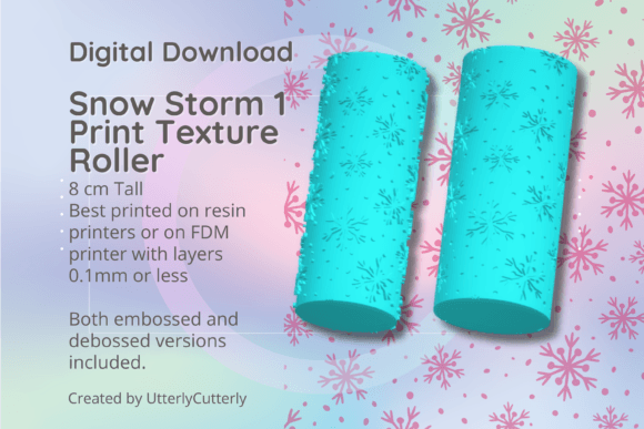 Unlock Creative Potential with Snow Storm 1 Scales Texture Roller, Digi