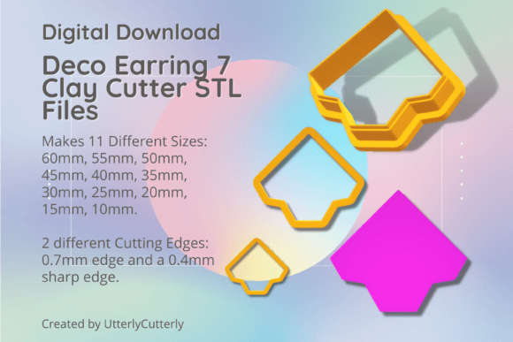 Unlocking Creativity and Versatility with the Deco Earring 7 Clay Cutter - Earring STL