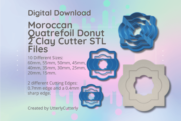 Unlocking Creativity and Versatility with the Moroccan Quatrefoil Clay Cutter STL File