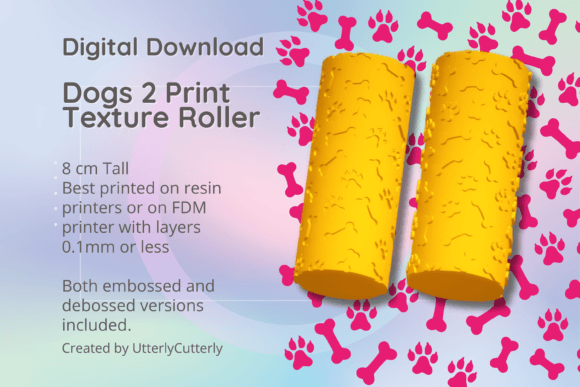 Unlocking Creativity with the Dog 2 Texture Roller and Animal Paw Print D: A Versatile Tool for Crafters and Makers