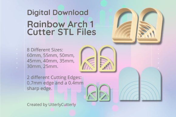 Unlocking Creativity with the Rainbow Embossed Arc Clay Cutter - Arch: A Versatile Tool for Crafters and Bakers