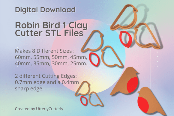 Unlocking Creativity with the Robin 1 Clay Cutter - Bird STL Digital Files