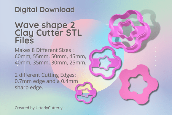 Wave Shape 2 Clay Cutter - Organic STL D: A Versatile Tool for Creative Projects