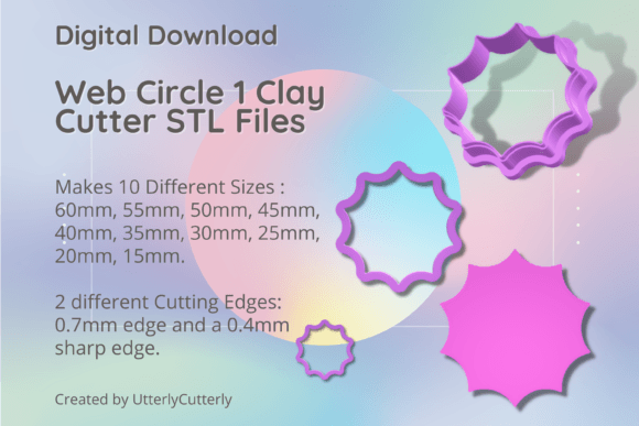 Web Circle 1 Clay Cutter - Versatile STL Files